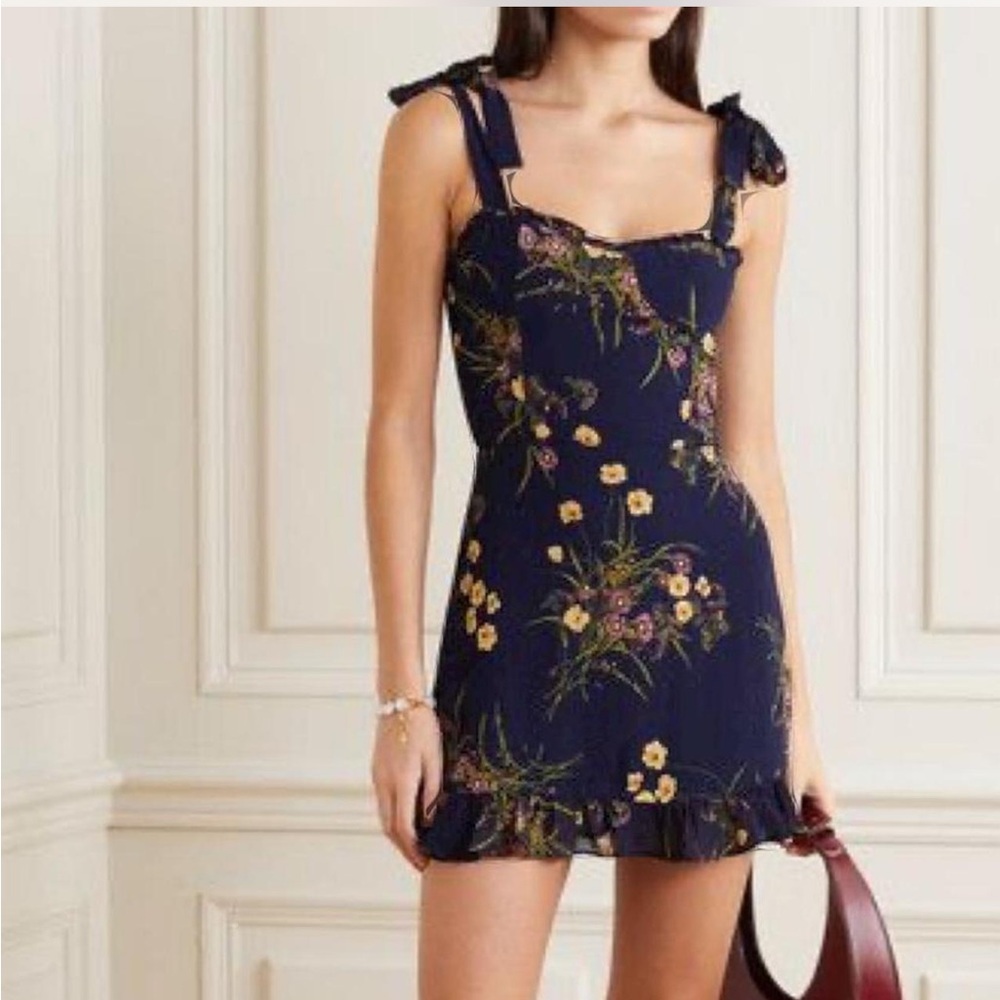 REFORMATION - Floral Print Mini Dress